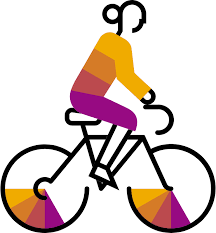 Icon of person cycling 