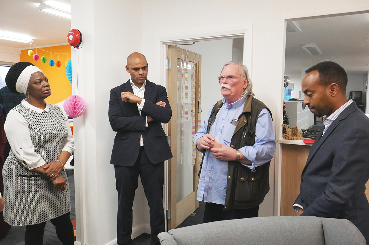 Fuad Mahamed, Asher Craig, Marvin Rees and Andy Burkitt